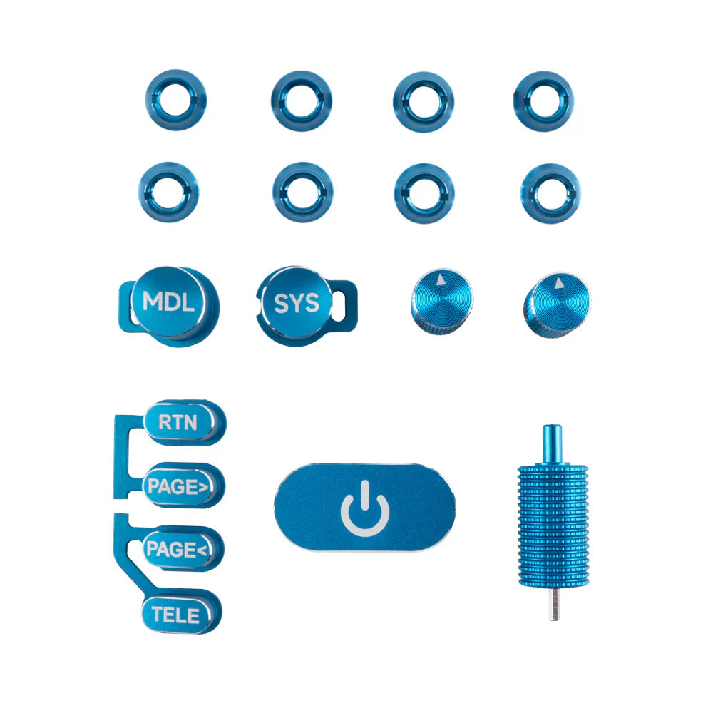 TX16S MK3 CNC Anodized Aluminium Switch Set - Blue