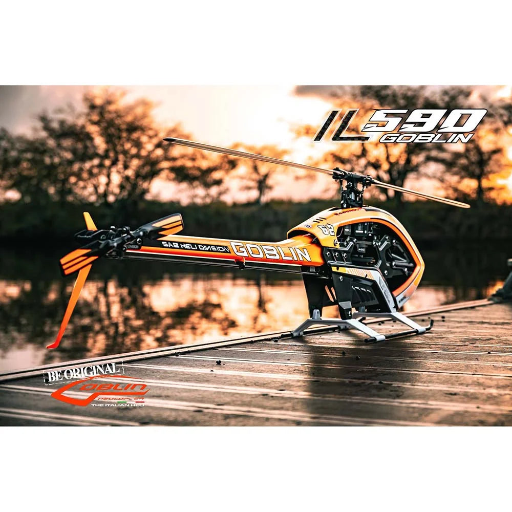 SAB ilGoblin PRO 590 Orange (with main and tail blades)