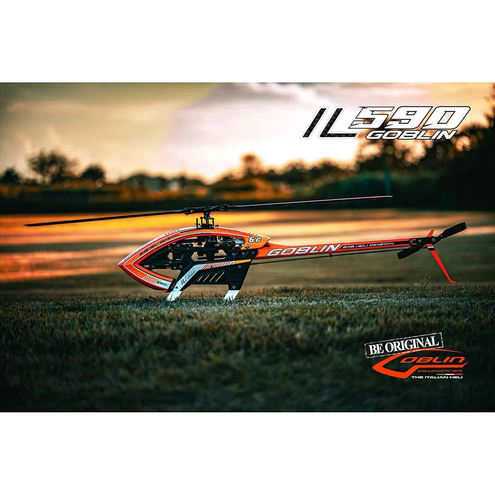 SAB ilGoblin PRO 590 Orange (with main and tail blades)