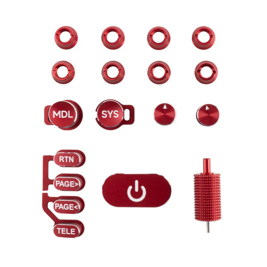 TX16S MK3 CNC Anodized Aluminium Switch Set - Red